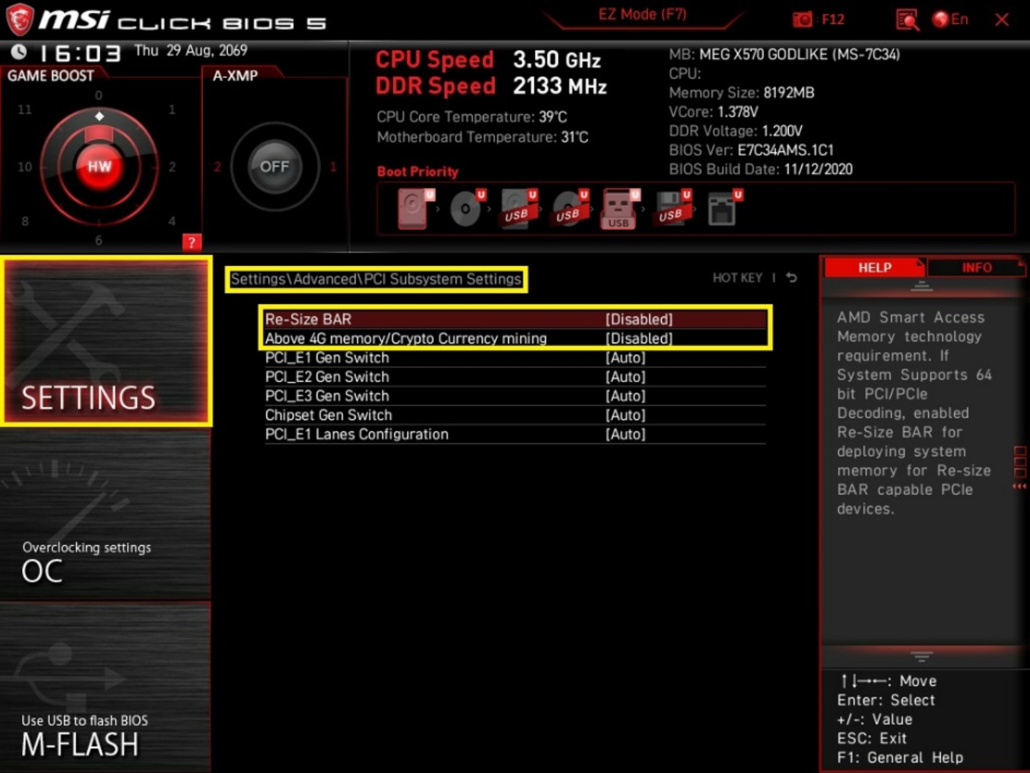 MSI 500 Series Motherboards_X570, B550, A520_ AMD Smart Access Memory Support_2