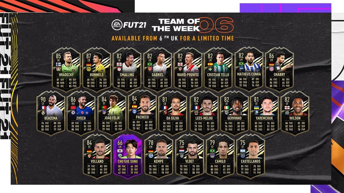 FIFA 21 Ultimate Team TotW 6